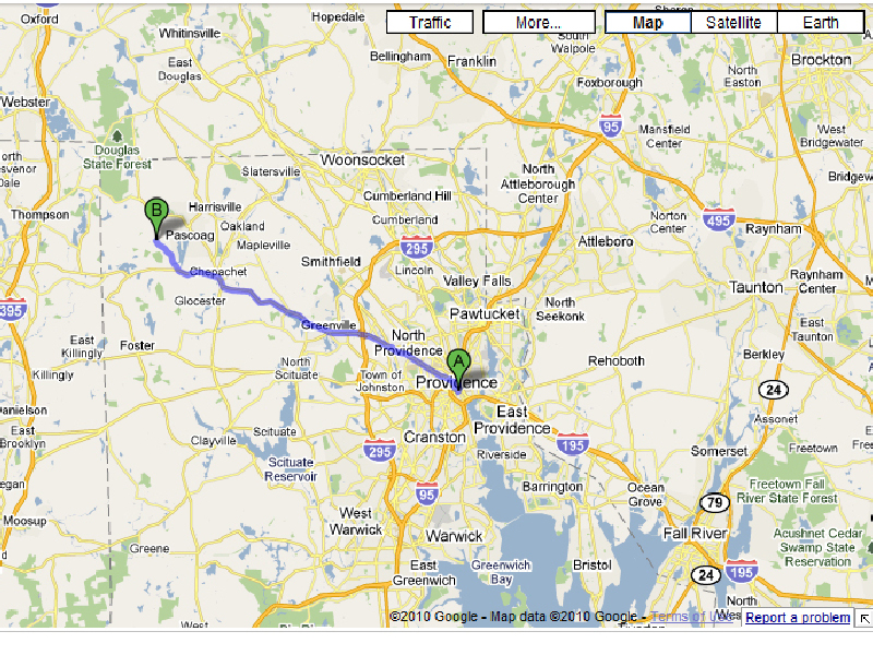 map from providence map grace note farm pascoag ri from providence
