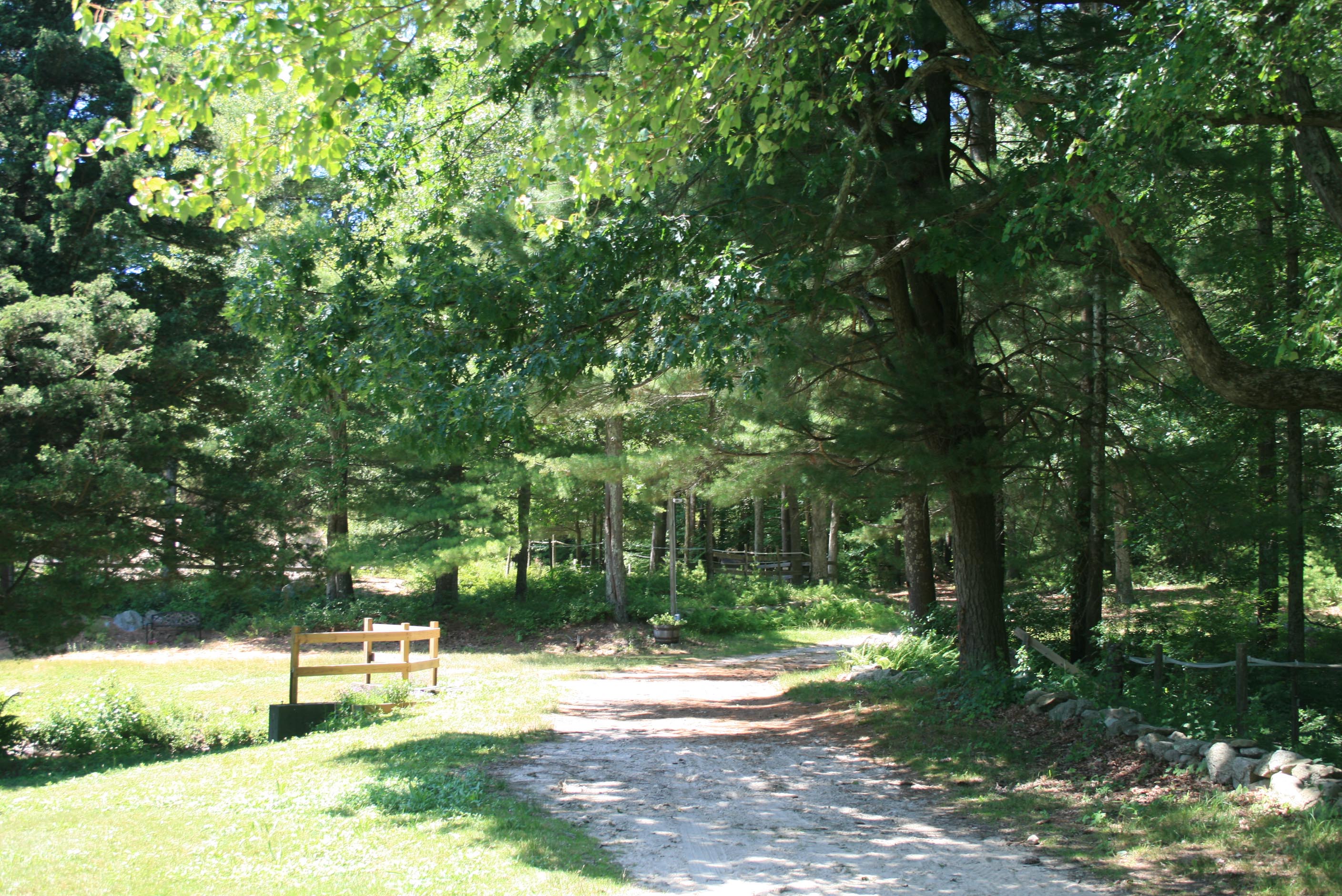 trail riding path grace note farm RI